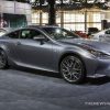 2017 Lexus RC 350 F Sport silver coupe car on display Chicago Auto Show