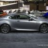 2017 Lexus RC 350 F Sport silver coupe car on display Chicago Auto Show