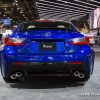 2017 Lexus RC F Sport blue coupe car on display Chicago Auto Show