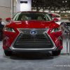 2017 Lexus RX 450h red SUV on display Chicago Auto Show