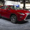 2017 Lexus RX 450h red SUV on display Chicago Auto Show