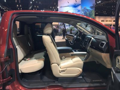 2017 Nissan Titan King Cab pickup Truck at Chicago Auto Show doors