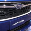 2017 Subaru Impreza 2.0i Premium blue hatchback car on display Chicago Auto Show