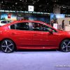 2017 Subaru Impreza 2.0i Sport red sedan car on display Chicago Auto Show