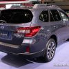 2017 Subaru Outback Limited gray SUV on display Chicago Auto Show