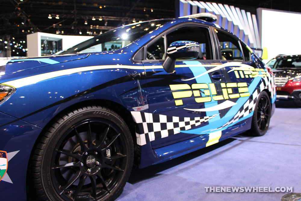 2017 Subaru WRX STI anti-bullying sedan car on display Chicago Auto Show