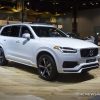 2017 Volvo XC90 white SUV on display Chicago Auto Show