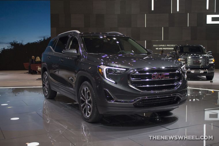 GMC brought its full lineup of vehicles to the 2017 Chicago Auto Show, including the 2018 GMC Terrain