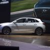 2018 Hyundai Elantra GT Sport white sedan car debut at Chicago Auto Show