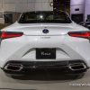 2018 Lexus LC 500h white sedan car on display Chicago Auto Show