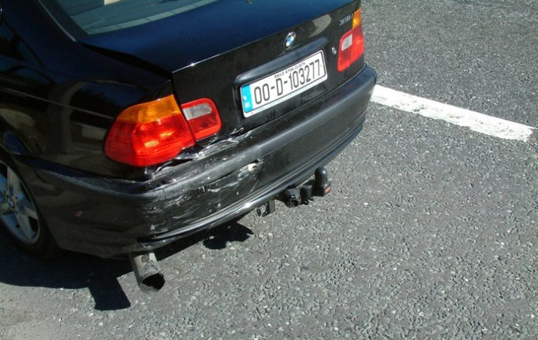 Thankfully, the damage done to the BMW was not this extensive Photo: Irish Typepad 