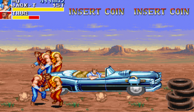 Cadillacs and Dinosaurs Capcom video game footage