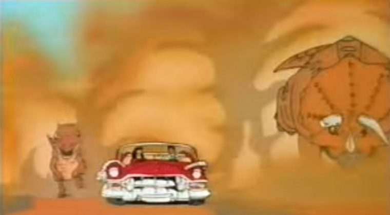 Cadillacs and Dinosaurs animated TV show cartoon cars animated clip