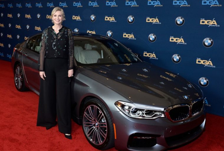 DGA Awards host Jane Lynch and the BMW 5 Series 