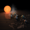 TRAPPIST-1 Exoplanets artist rendering