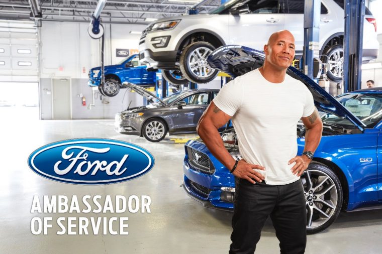 Dwayne The Rock Johnson Ford Ambassador of Service