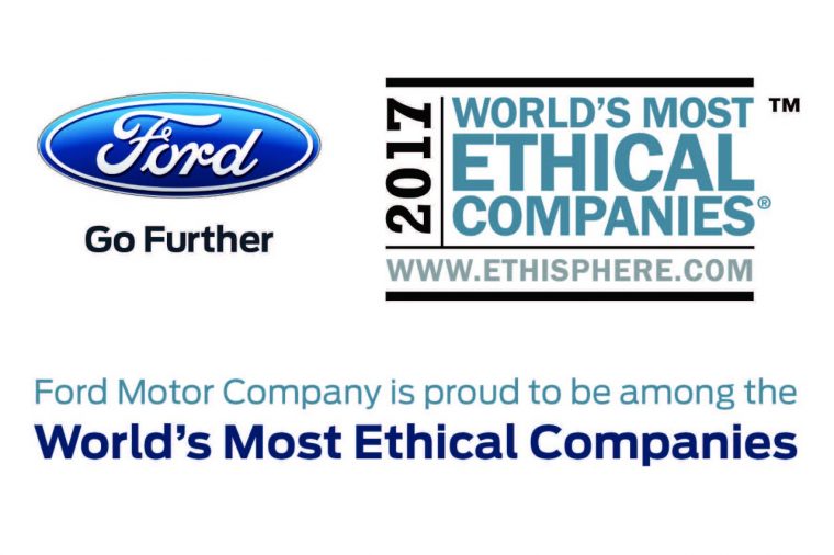 2017 Ethisphere World's Most Ethical Companies Ford