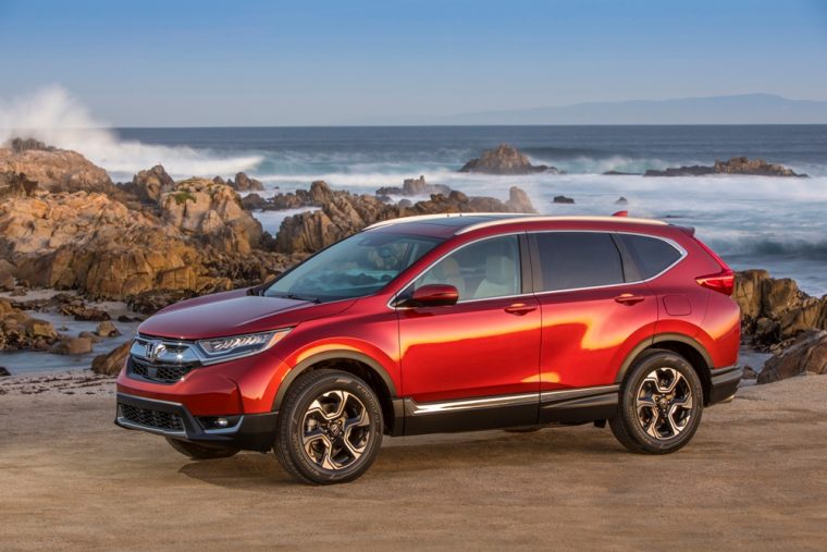 The 2017 Honda CR-V has a starting MSRP of $24,045 and earns up to 32 mpg on the highway