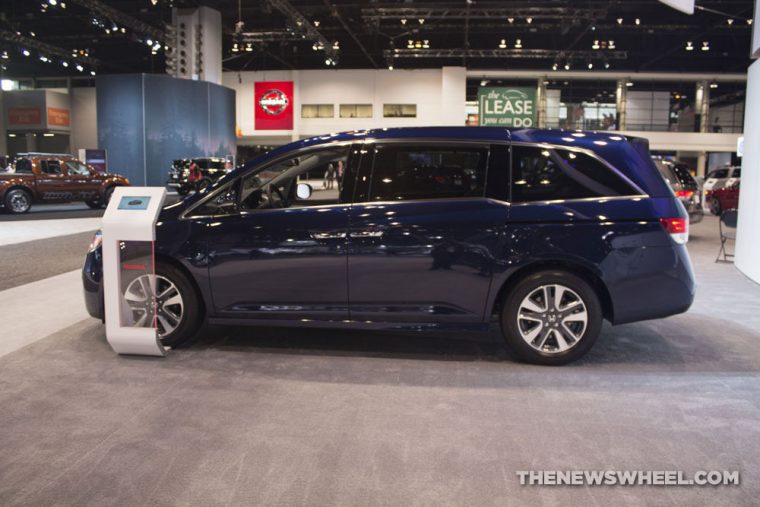 The 2017 Honda Odyssey carries a starting MSRP of $29,850 and earns up to 27 mpg on the highway