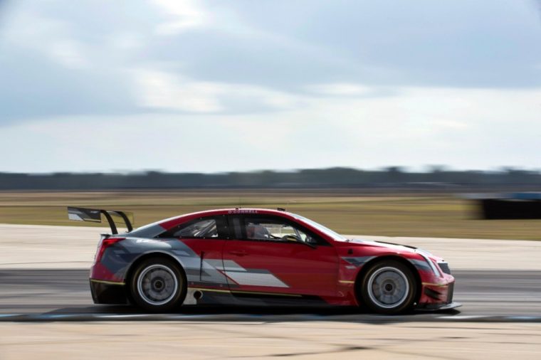 Johnny O’Connell drives the No. 3 Cadillac ATS-V.R Coupe for Cadillac Racing