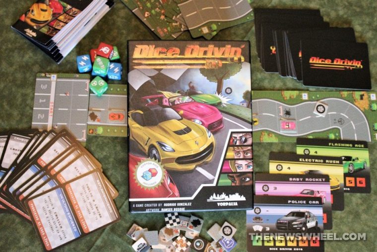 Dice Drivin car racing board game review Vorpalia buy