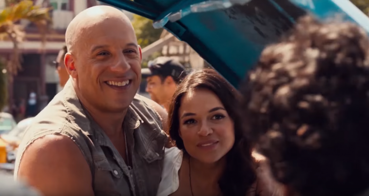 Dom and Letty Happy in Hey Ma Music Video