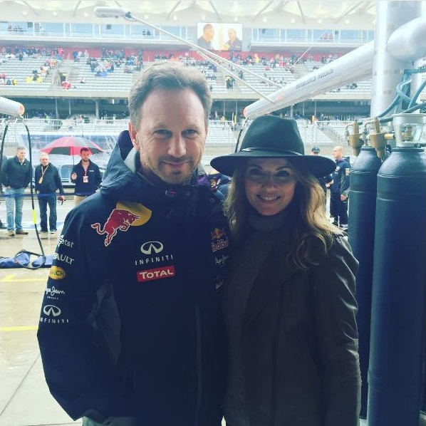 Geri and Christian Horner Red Bull Racing