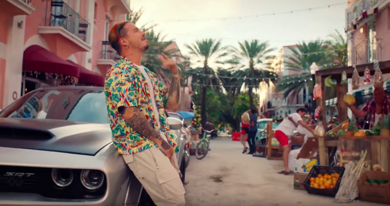 J Balvin with Dodge Demon in Hey Ma Music Video