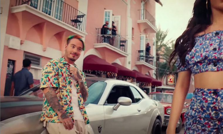 J Balvin with Dodge Demon in Hey Ma Music Video