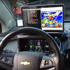 Mario Kart 64 being played on a Chevy Volt