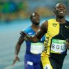 Usain Bolt at the New York Auto Show