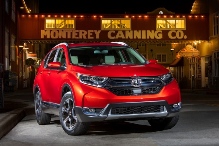 The 2017 Honda CR-V has a starting MSRP of $24,045 and earns up to 32 mpg on the highway