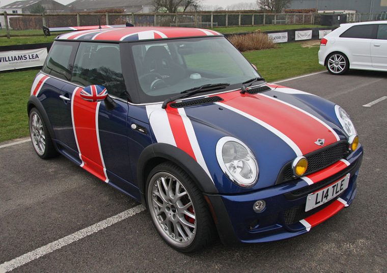 Could we see MINI Cooper trade its Union Jack colors for a different shade of black, red, and gold?Photo: Brian Snelson