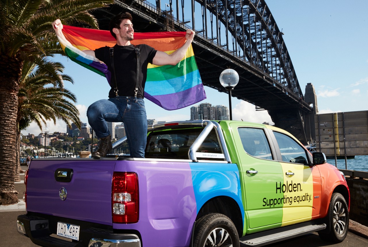 Holden Exhibits Its Pride As Official Mardi Car Of Sydney Gay And Lesbian Mardi Gras Parade