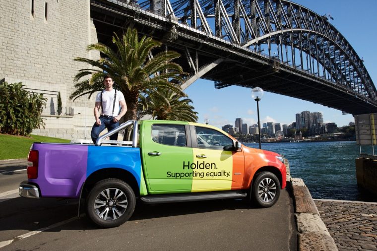 Holden Colorado rainbow livery