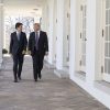 Justin Trudeau Walks with Donald Trump at the White House