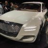 Genesis GV80 Concept SUV New York Auto Show 2017 debut reveal press conference fuel cell grille