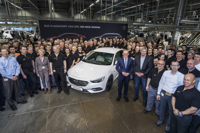 first Opel Insginia Grand Sport production