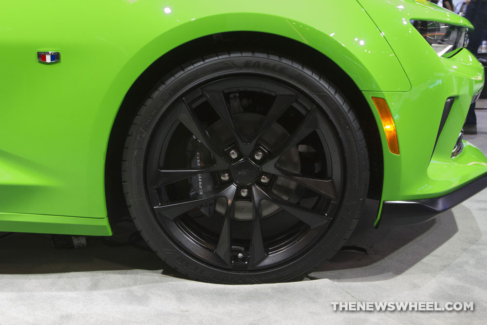 2017 Chevrolet Camaro in Electric Green at 2017 Chicago Auto Show