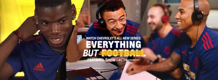 Chevrolet Twitter video series Everything But Football, Football Show, featuring Manchester United players