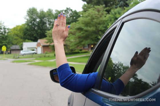 hand signals while driving a car