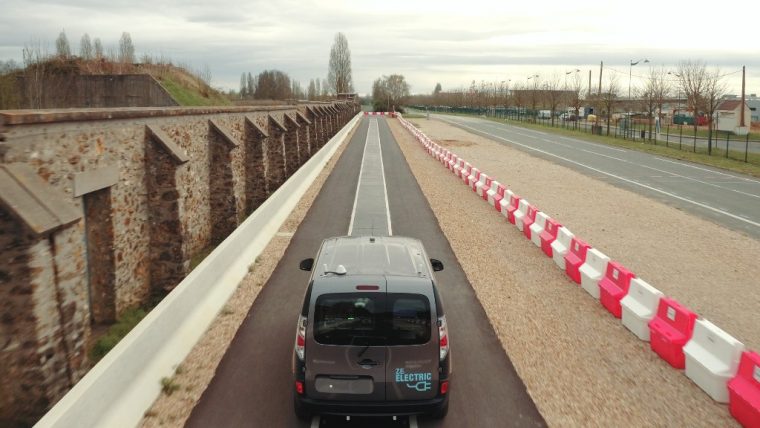 Renault Kangoo EV charging road technology