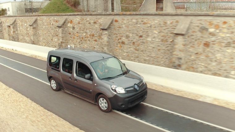 Renault Kangoo EV charging road technology