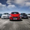 Five generations of Opel Corsa