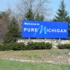 Welcome to Michigan sign