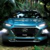 Hyundai Kona compact SUV new crossover vehicle model photos front