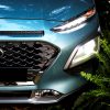 Hyundai Kona compact SUV new crossover vehicle model photos grille headlamp