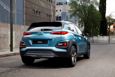 Hyundai Kona compact SUV new crossover vehicle model photos rear design