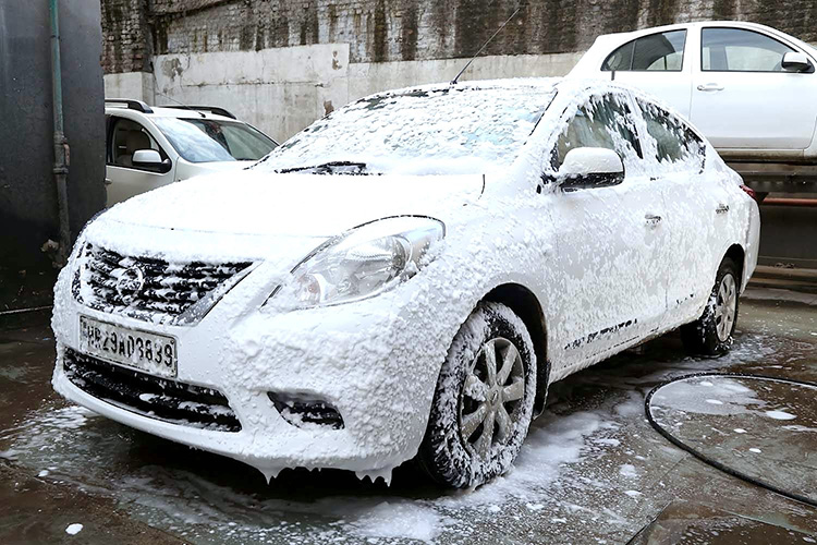 Nissan Conserves 6.1 Million Liters of Water with Foam Car Wash