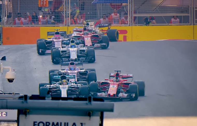 Vettel Bumps Hamilton in Baku